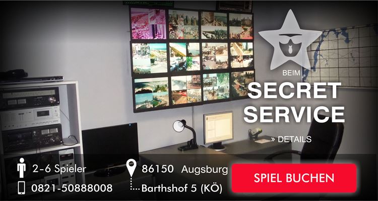 Banner Secret Service Escape Game Augsburg